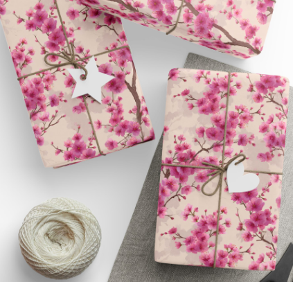 Cherry Blossom Wrapping Paper