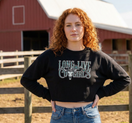Long Live Cowgirls Cropped Sweatshirt