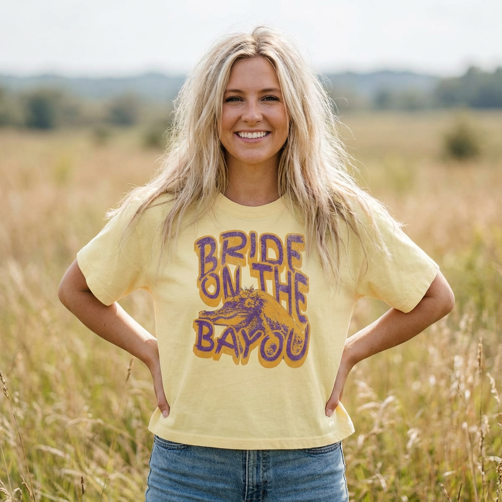 Bride on the Bayou Comfort Colors 3023CL Tee: Southern Charm with Vintage Comfort